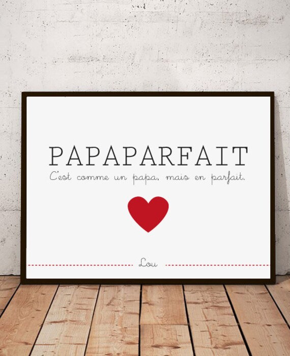 Affiche Fête Des Pères - Papaparfait