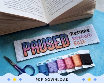 PAUSED - Gaming Cross Stitch Bookmark Pattern
