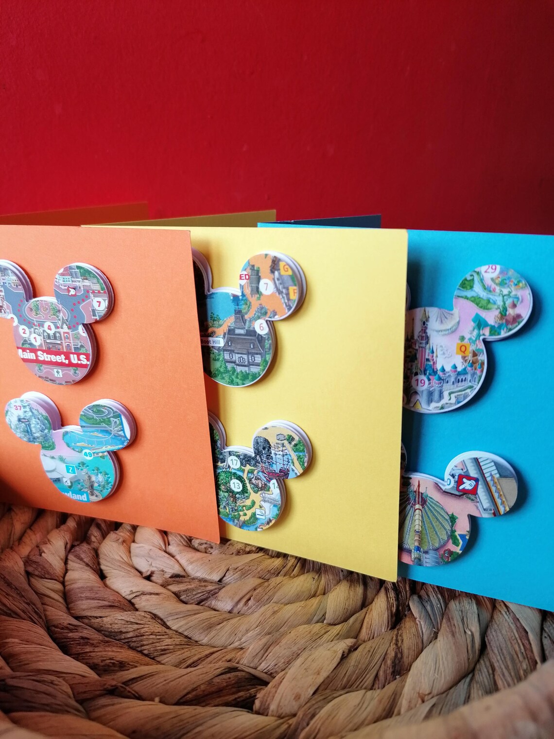 Park Karten Grußkarten Disneyland Paris Disneyland | Etsy