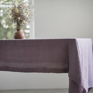 Linen tablecloth in various colors / Handmade linen tablecloth / OEKO-TEX® linen / Washed linen tablecloth