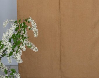 Cortinas de lino para puerta / Persianas de lino natural / Panel de lino con bolsillo para varilla / Panel de cortinas con bolsillo para varilla