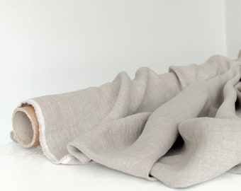 OEKO-TEX® linen / Natural linen fabric / Softened linen fabric by yard / Linen fabric by meter / 100% natural linen /Various colors