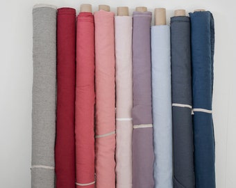Natuurlijke linnen stof / OEKO-TEX® linnen / Verzachte linnen stof op maat gesneden / Linnen stof per meter / 100% natuurlijk linnen / Diverse kleuren