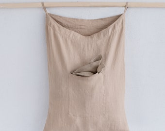 Wall laundry bag in 22 colors / Linen laundry bag / Linen bag / Hanging laundry bag / Washed linen bag