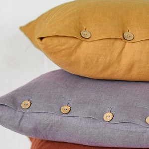 Sample sale 20 x 26 Decorative pillow cover / US Standard 20 x 26 51 x 66 cm / Natural linen pillow case / Standard pillow case size image 1