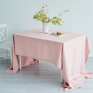 Washed linen tablecloth / Various colors / Handmade linen tablecloth / Natural linen / Linen tablecloths / OEKO-TEX® linen / Dining table