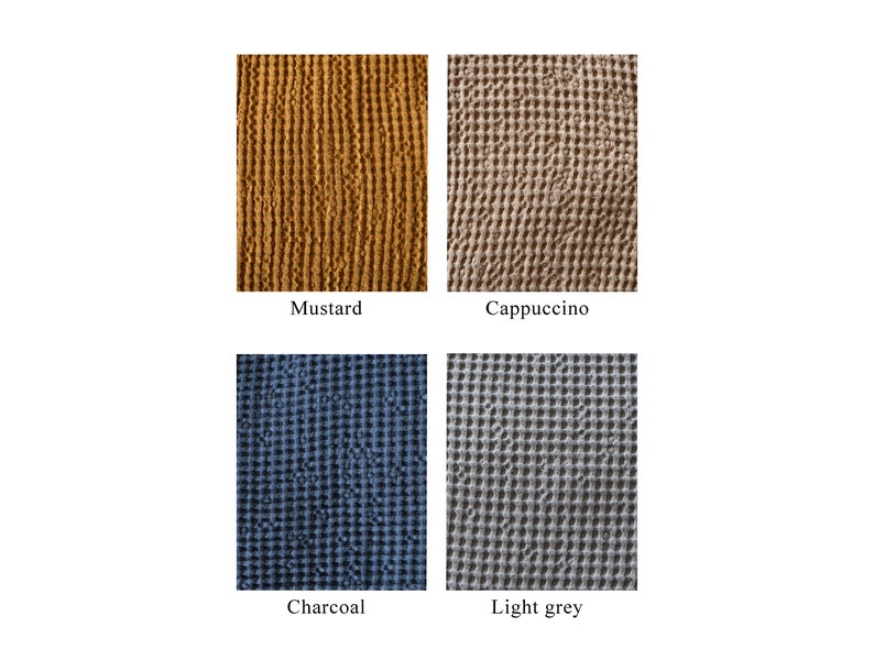 LinenRain Waffle Throw Blanket - Thumbnail 4