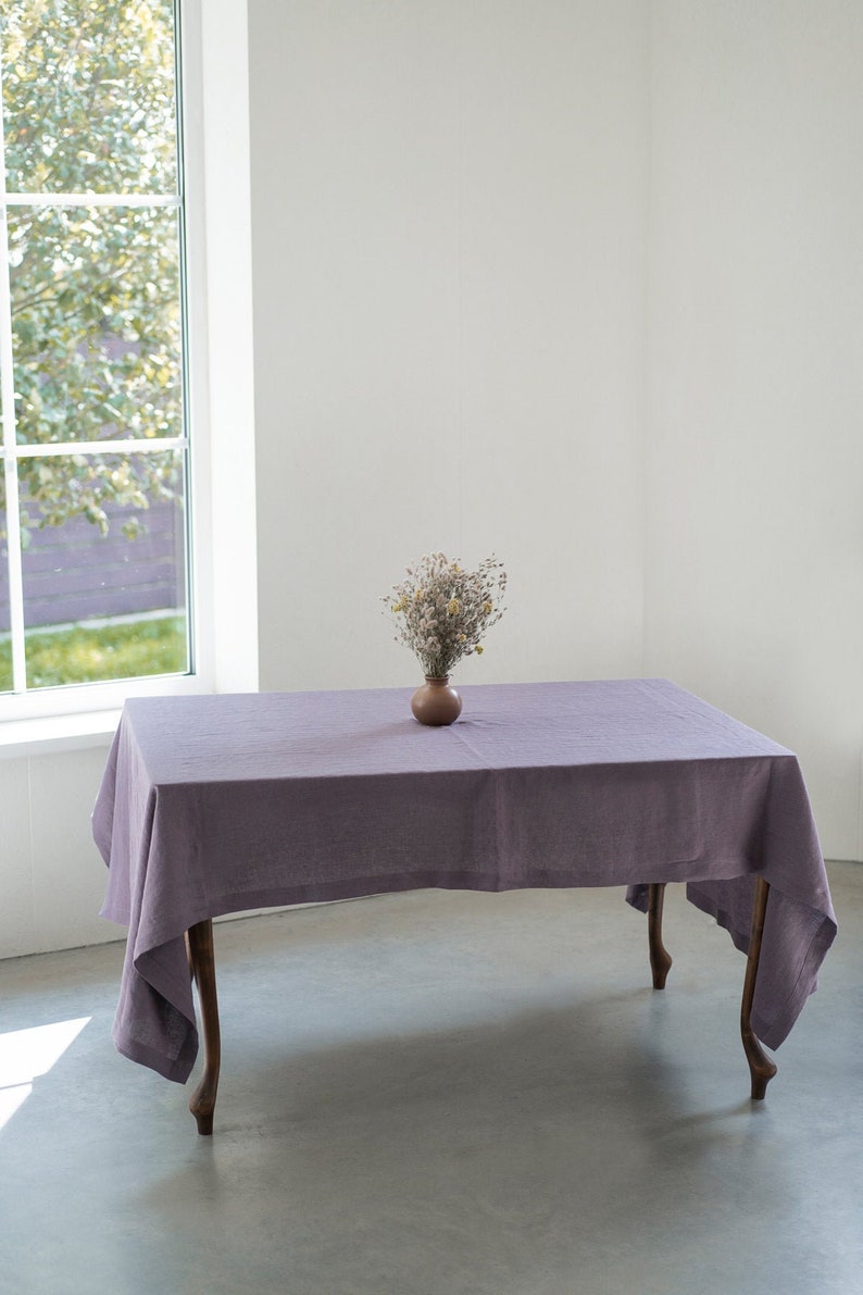 Linen Tablecloth in Various Colors / Handmade Linen Tablecloth Etsy