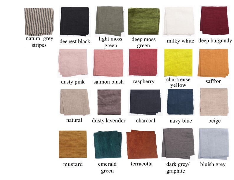 Natural Linen Bedding Set / King and Queen Washed Linen Duvet | Etsy
