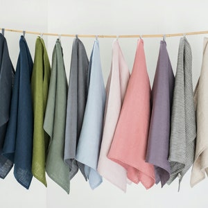 Super-Absorbent and Durable Dishcloths/ Linen Dish Towel / Customizable linen kitchen towel / Natural linen dish cloths / Linen tea towels