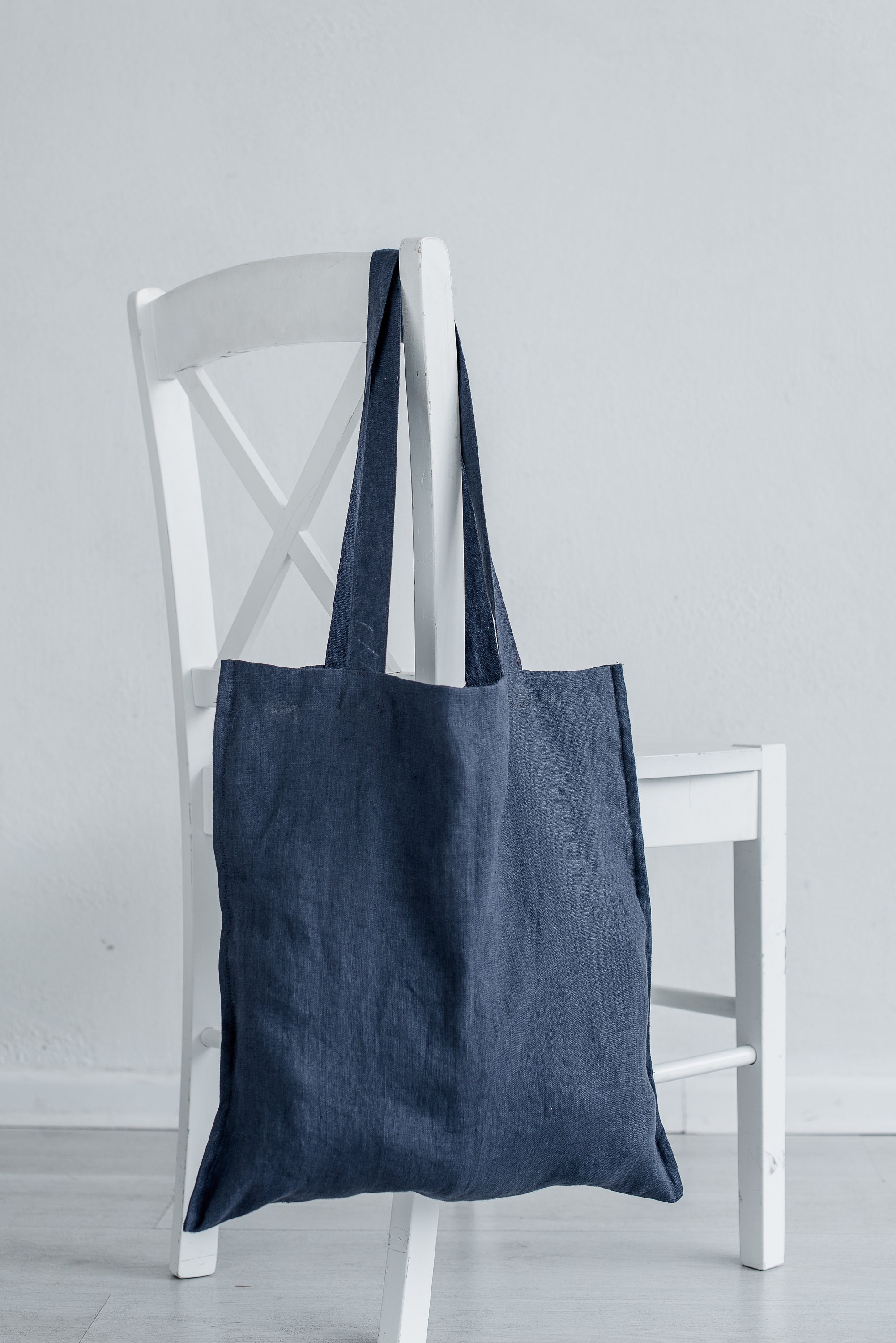 Natural Linen Tote Bag / Linen Shopping Bag / Market Bag / | Etsy
