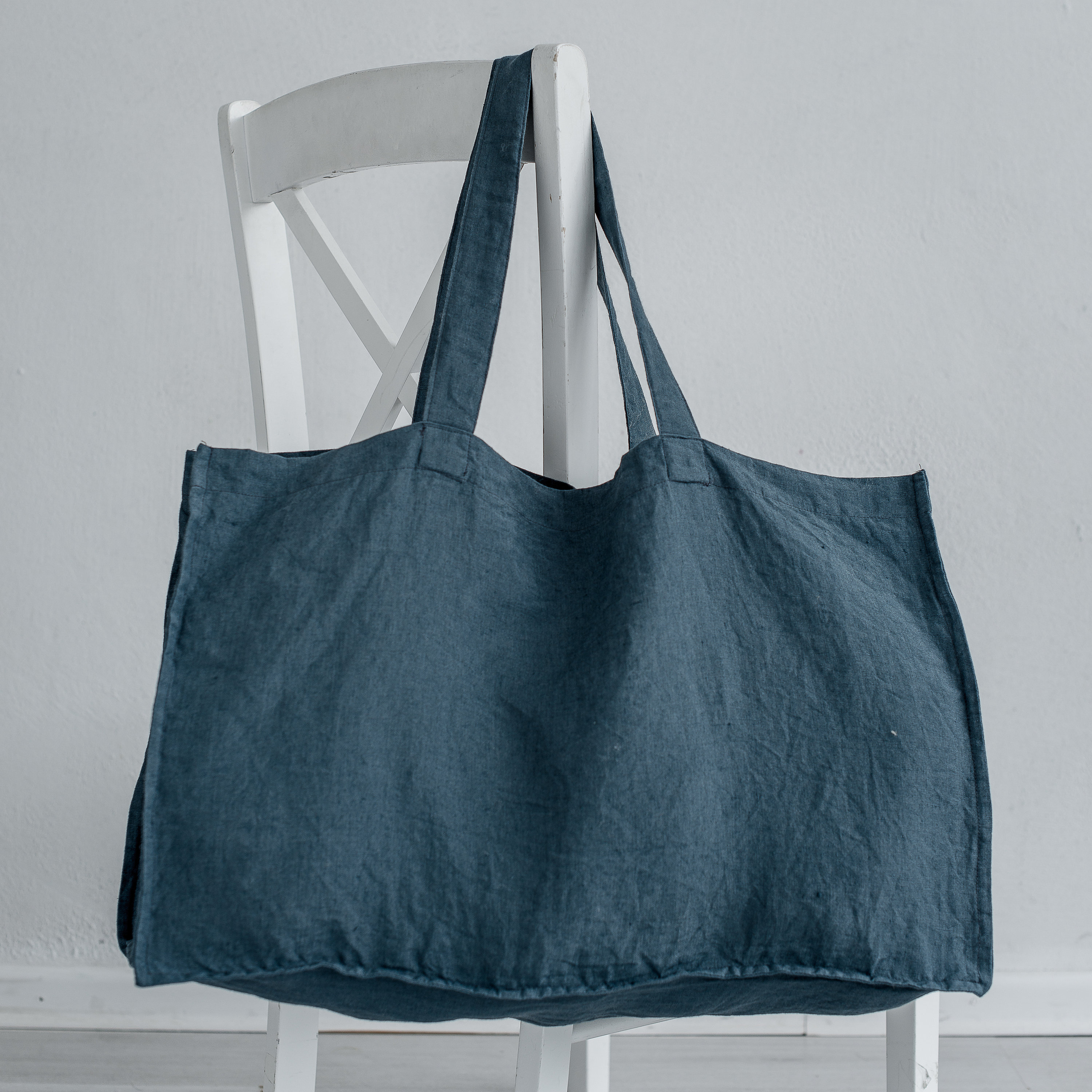linen beach tote