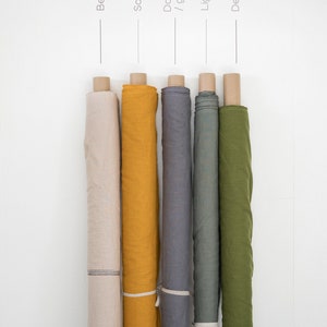 Linen Fabric by Yard / Linen fabric by meter / Available in 16 colors image 5
