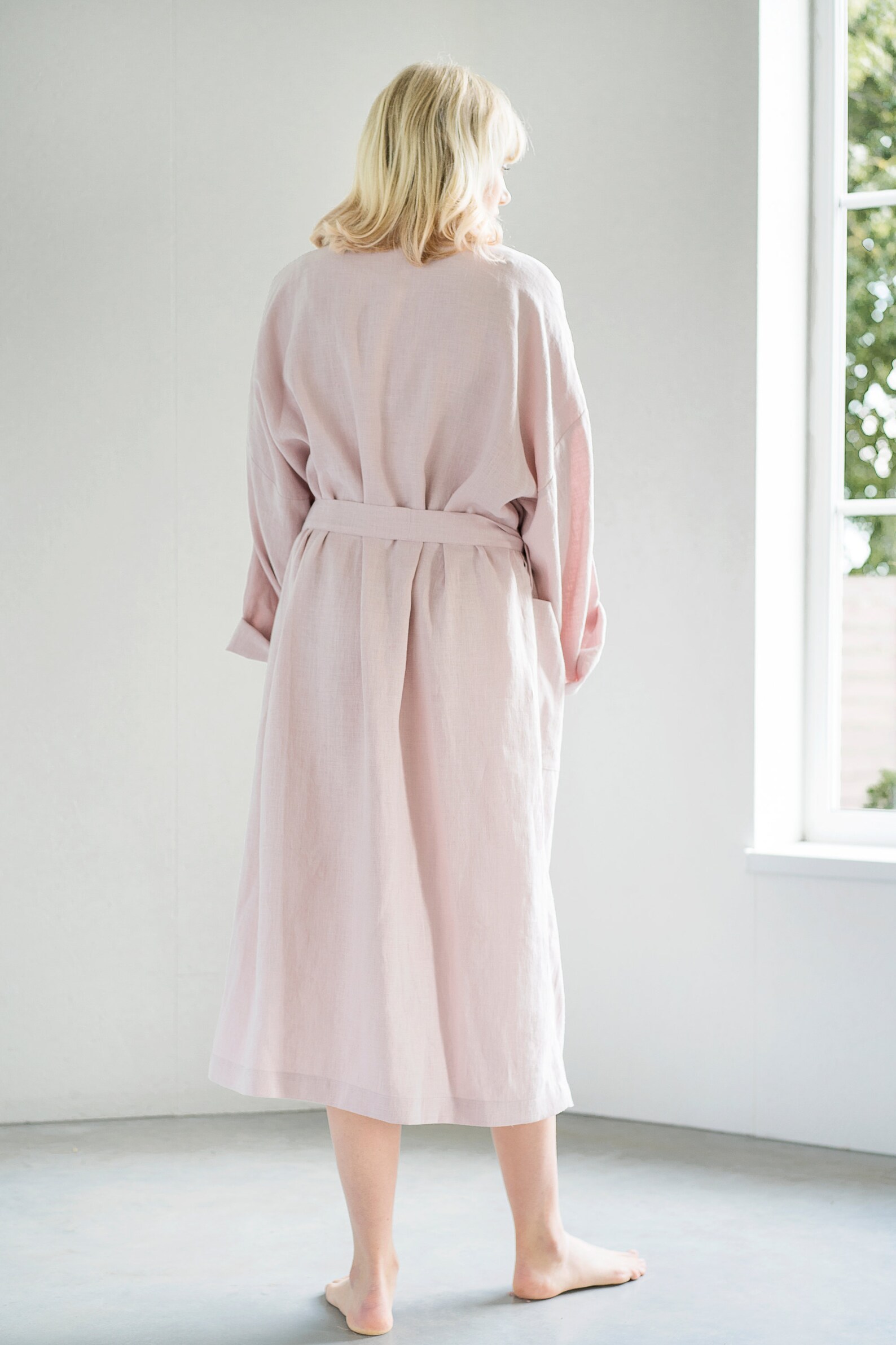 Linen Bath Robe / Spa Robe / Sauna Robe / Unisex Linen Robe / Etsy