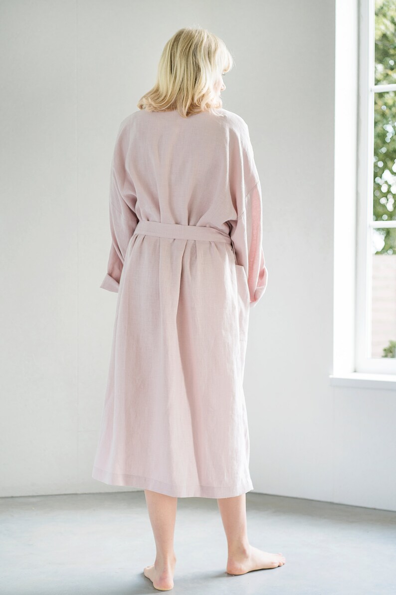 Linen Bath Robe / Spa Robe / Sauna Robe / Unisex Linen Robe / - Etsy