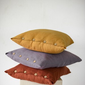 Sample sale 20 x 26 Decorative pillow cover / US Standard 20 x 26 51 x 66 cm / Natural linen pillow case / Standard pillow case size image 2