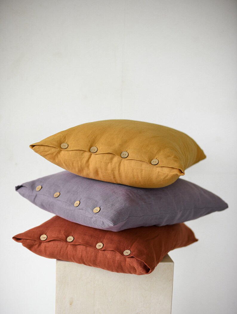 Sample sale 20 x 26 Decorative pillow cover / US Standard 20 x 26 51 x 66 cm / Natural linen pillow case / Standard pillow case size image 2