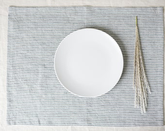 Handmade placemats / Washed linen placemats / Set of 2, 4, 6, 8, 10 table linen placemats / Wedding linen napkins / Linen dinner napkins