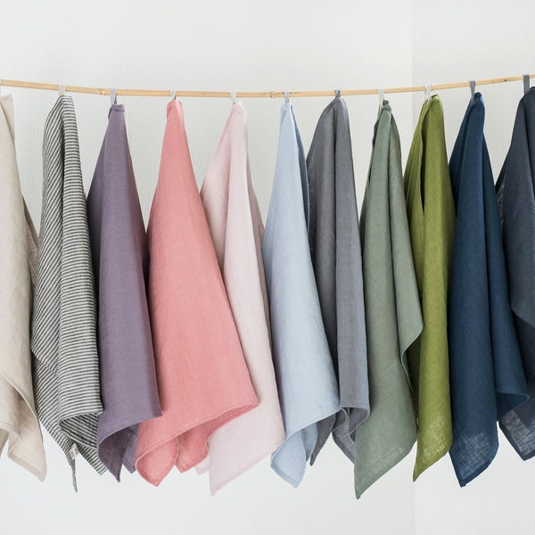 Strofinaccio in lino / 22 colori / Strofinaccio in lino / Lino OEKO-TEX® / Strofinaccio da cucina / Strofinaccio in lino naturale / Strofinaccio da cucina in lino fatto a mano