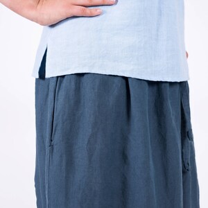 Basic linen top / 22 Colors / Linen tank top / Linen blouse / Linen top / Women's clothing / Linen summer clothes / Handmade image 3