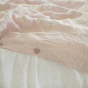 Linen duvet cover 2 pillowcases / Linen bedding set / King duvet size / Bedding set queen / OEKO-TEX® linen 画像 6
