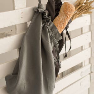 Linen bread bag / Bread serving / Natural linen bag / OEKO-TEX® linen / Bread bag / Eco-friendly / Picnic bags / Table linens