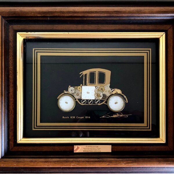 TABLEAU VOITURE ANCIENNE 1908 réalisé par Ken Broadbent avec pièces