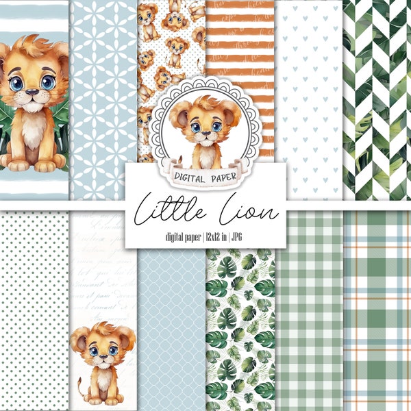 Safari Digital Paper - Etsy