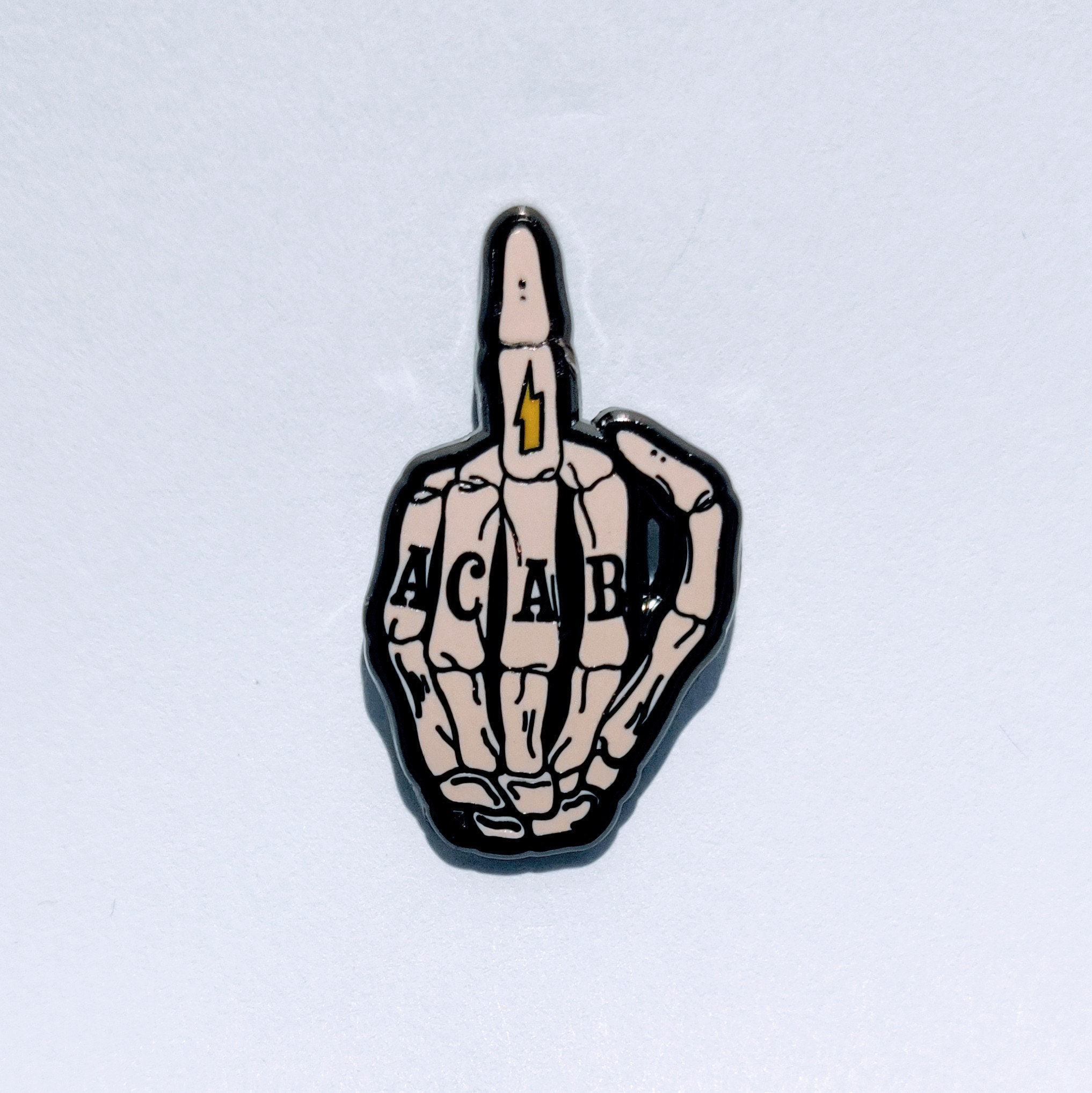 /'F*ck Off/' Rocketship Hard Enamel Pin