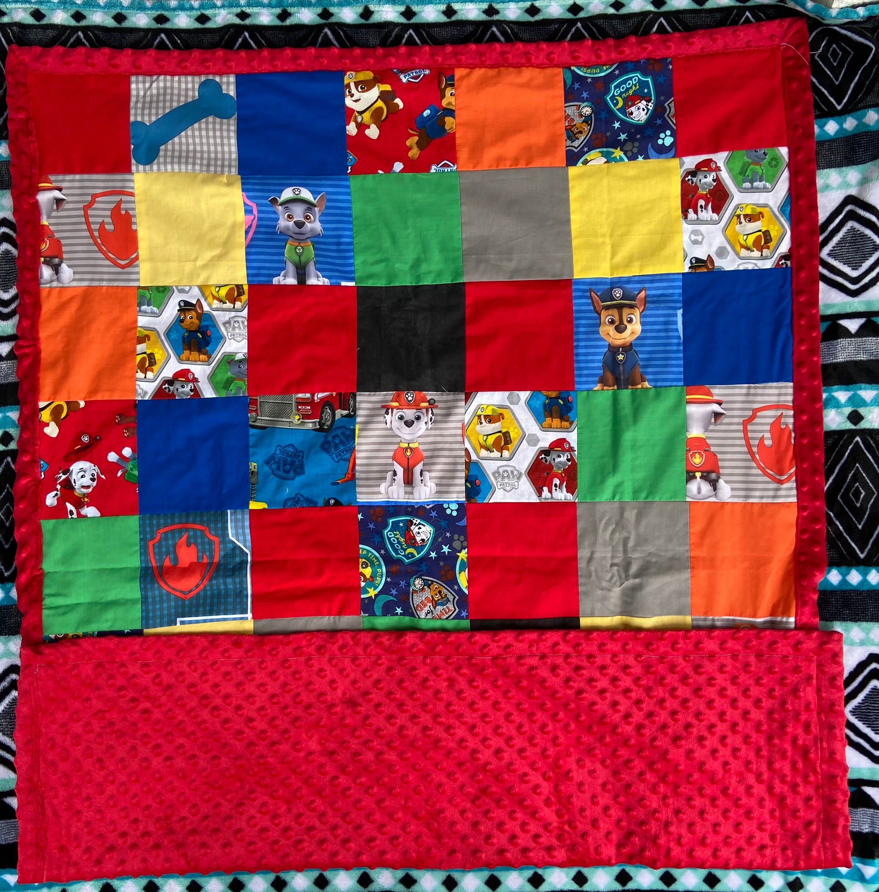 Paw Patrol Baby Crib/ Toddler Bed Quilt Etsy