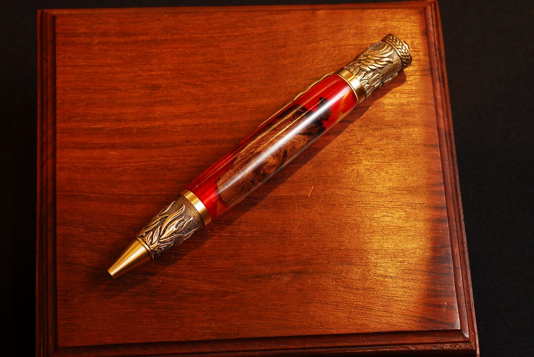 Pheonix Rising Vine & Resin Pen - Etsy