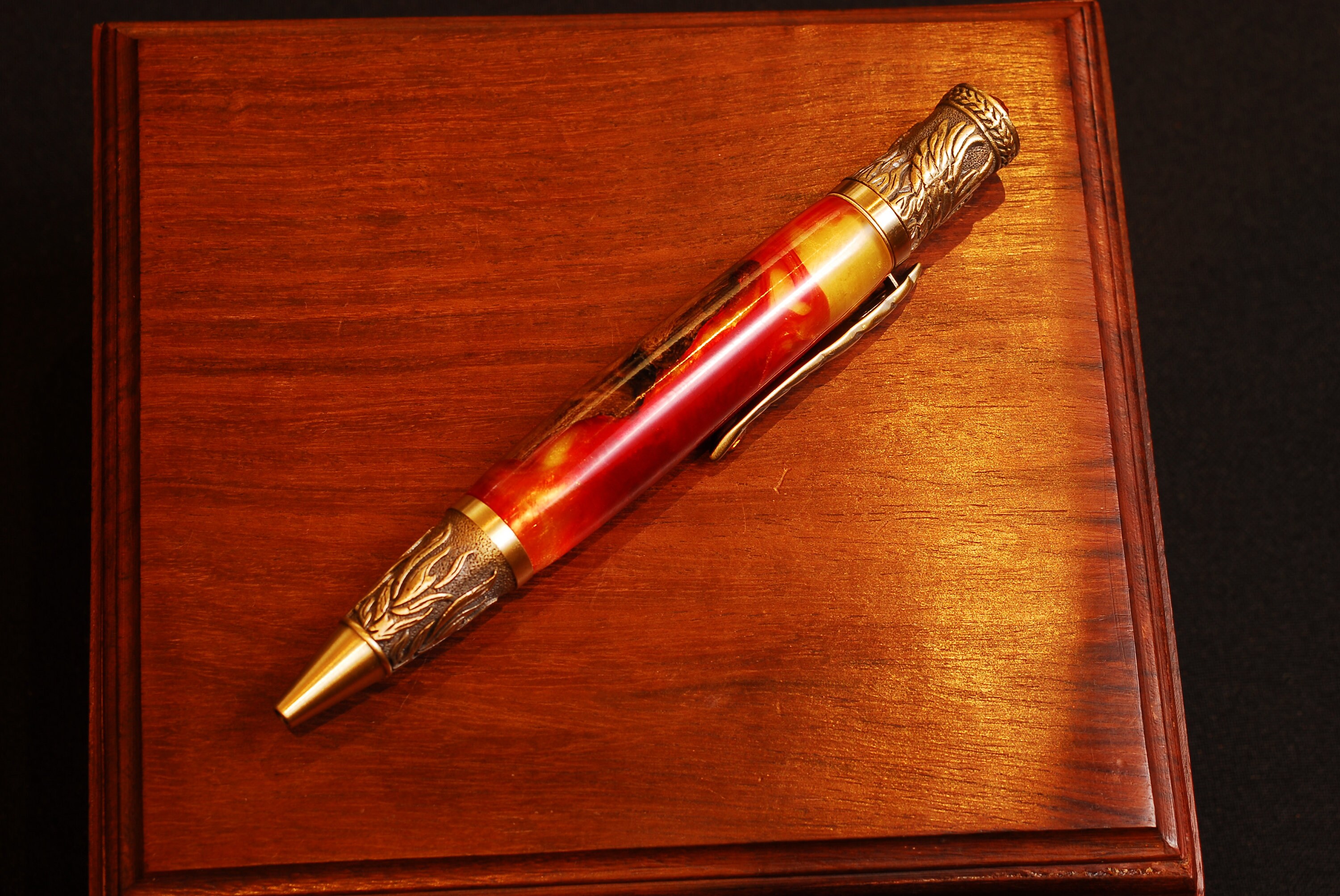 Pheonix Rising Vine & Resin Pen - Etsy