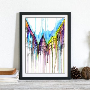 London, print, wall decor, home decor, gift for her, gift for him, best friend gift, housewarming gift, architecture, office decor