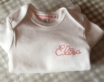 Personalized Embroidered Bodysuit