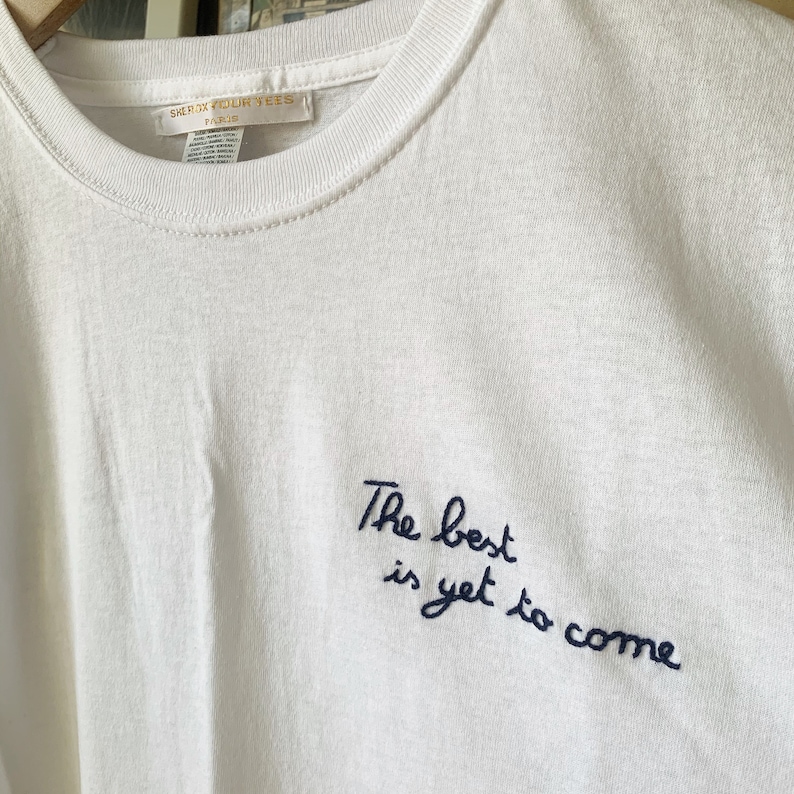 T-shirt With Custom Handmade Embroidery - Etsy