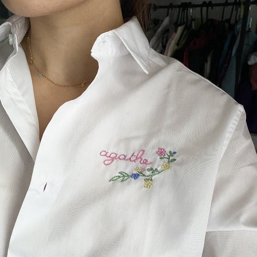etsy embroidered shirt
