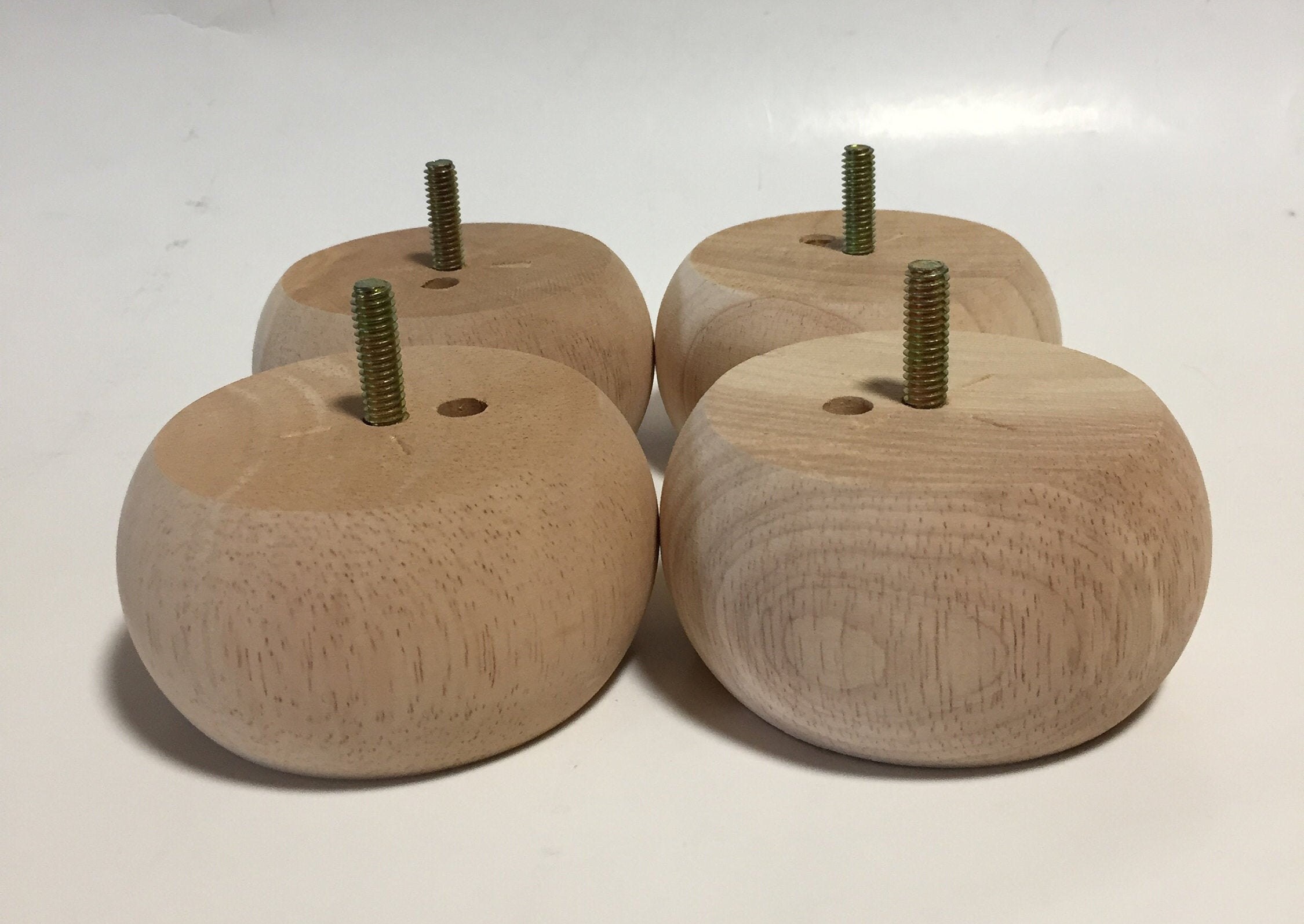 Unfinished Bun Legs Bun Feet 2 Tall x 33/4 Round Etsy