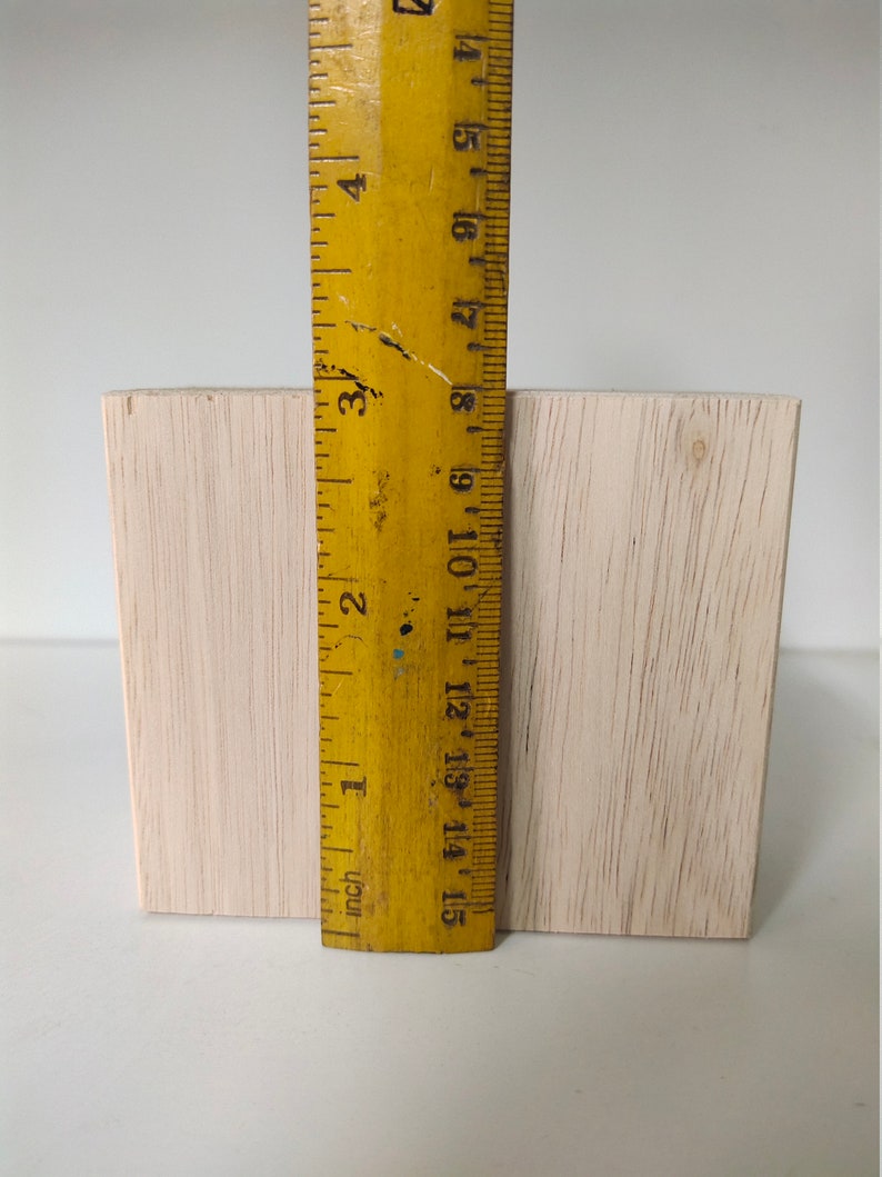 Set of 2 Legs Wood Block Leg Raisers 2 or 3 tall with Countersunk Screw Hole Made for Ikea & Tvilum Shoe Cabinets image 3