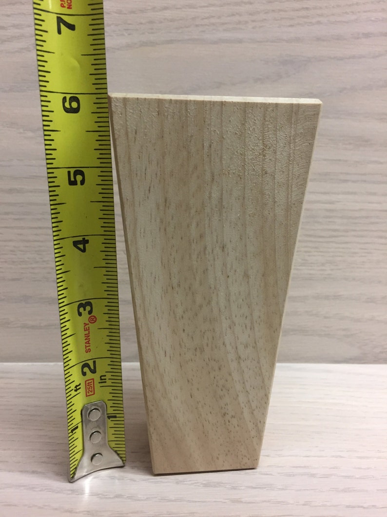 Tapered Wood Legs 6 tall x 23/4 Squared Sofa Legs Etsy