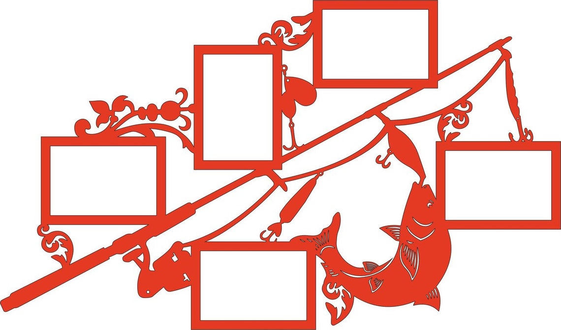 Download Photo frames Hunting and fishing. Laser cut files SVG DXF ...