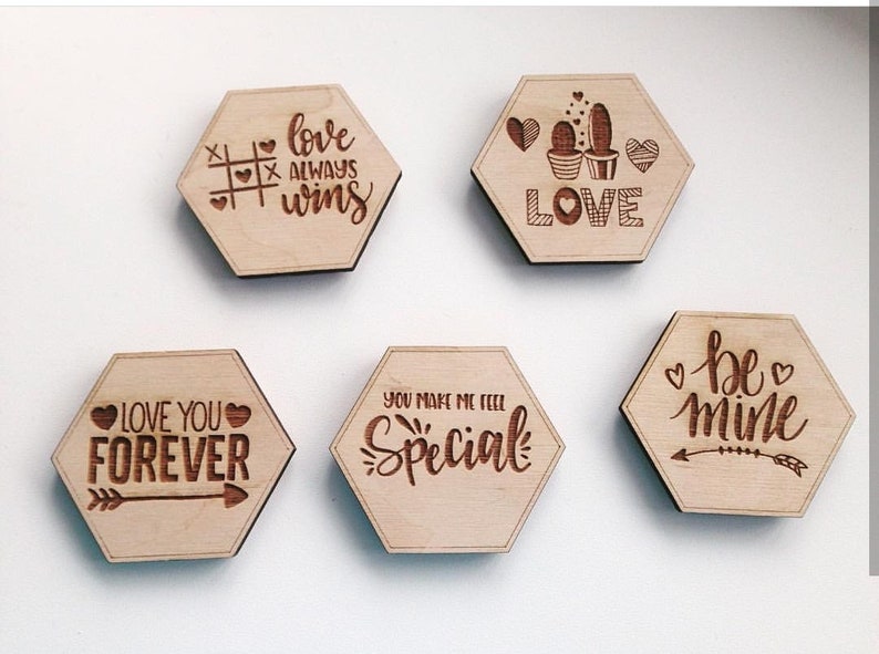 Download The magnets. Coaster Love pattern. Laser cut files SVG DXF ...