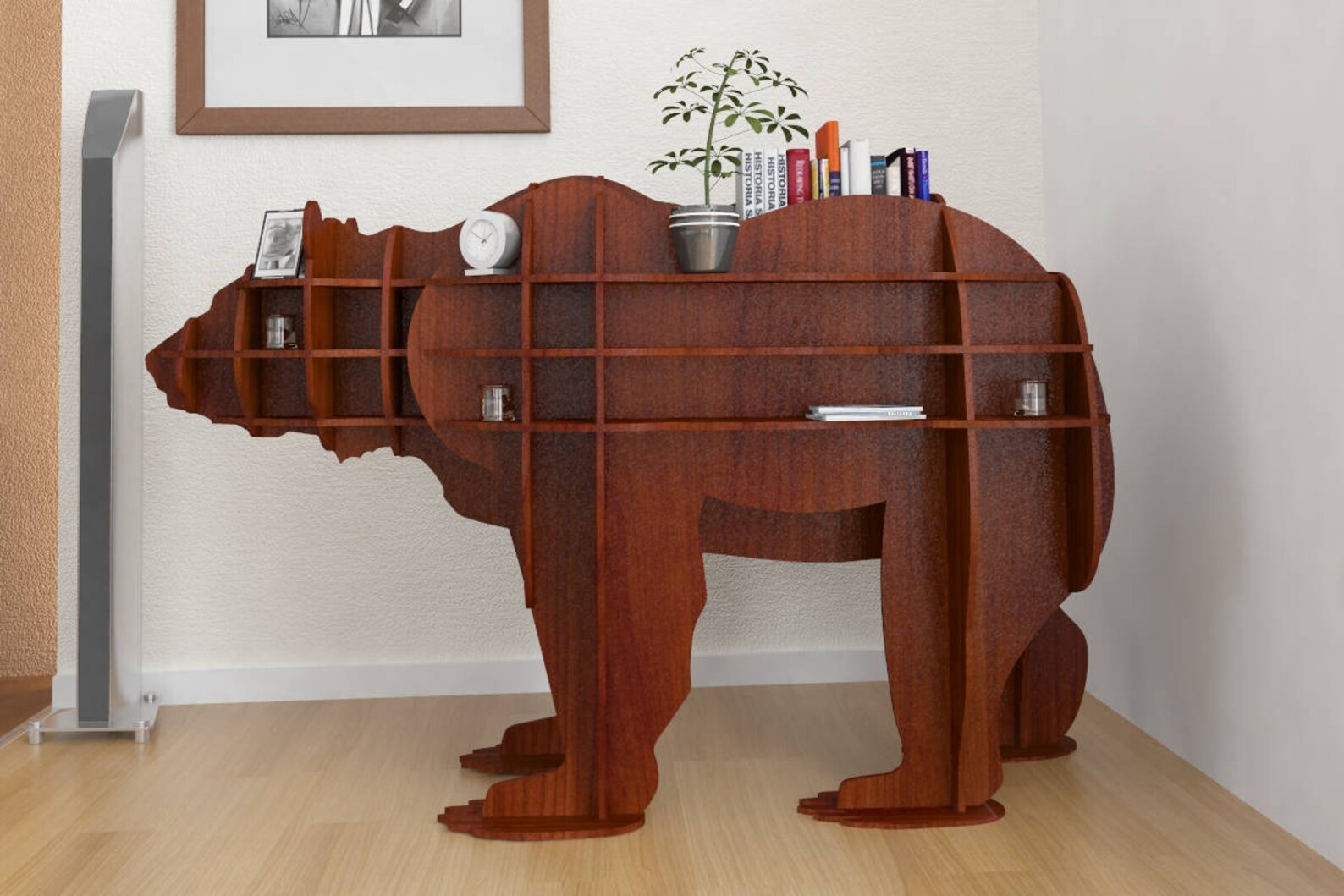 Bear shelf plan vector file Etsy