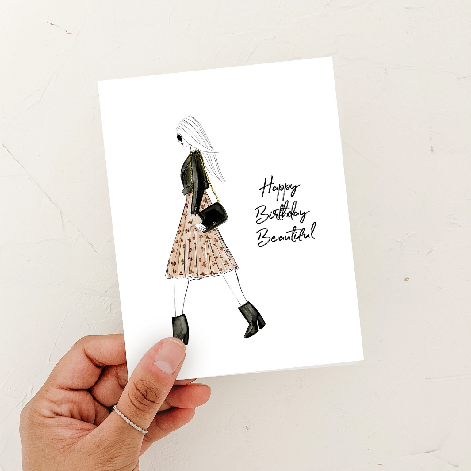Fashion Birthday Card, Happy Birthday Beautiful Card (fashion ...