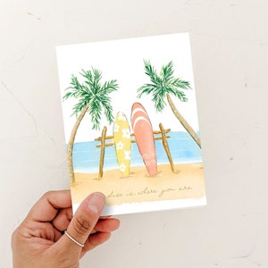 Carte de voeux d'anniversaire, carte vierge d'amour, le paradis est avec vous, carte pour petit ami, carte pour mari, carte pour femme, carte pour petite amie