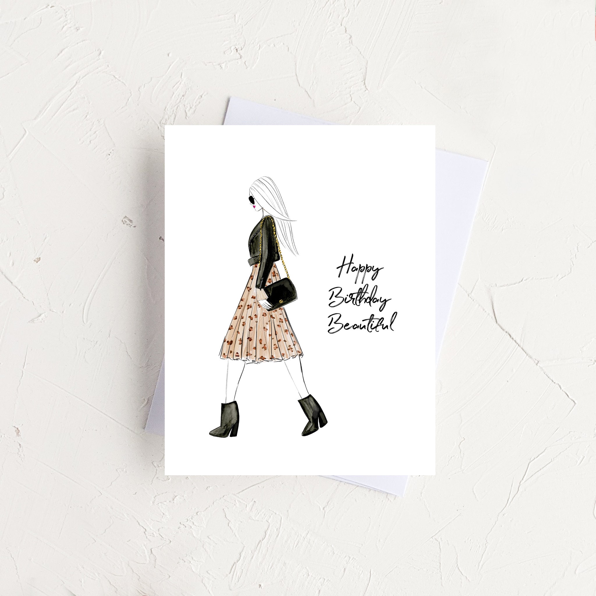 Fashion Birthday Card, Happy Birthday Beautiful Card (fashion ...