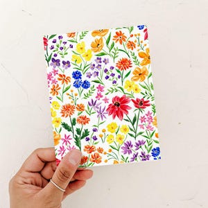 Floral Card, Everyday Card, Any Occasion Card, Wildflower greeting card
