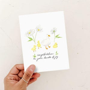 Nieuwe babykaart, kaart eendjes, kaart aanstaande moeder, kaart in verwachting, kaart nieuwe moeder, kaart babyshower