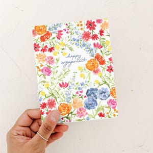 Carte de fiançailles, qui sonne pour toujours, carte de voeux nuptiale de douche, carte de future mariée, carte de fiançailles, carte de fille de mariage,