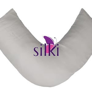 CHOOSE YOUR COLOR: 25 momme 100% Silk V Shaped / Tri / Pillowcase Pregnancy Nursing Back Support