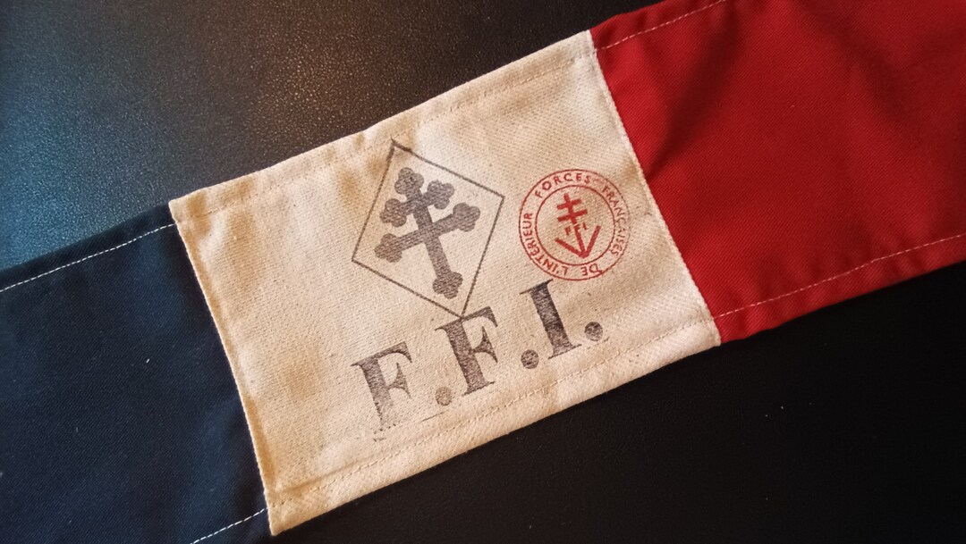 WW2 French Resistance Armband Cross of Lorraine Tricolour Red Etsy